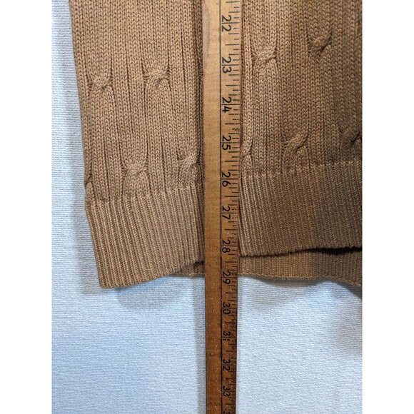 NWT Express Men's Cable Knit Sweater Size Large Pecan/Tan - Picture 13 of 13